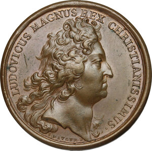 obverse: France.  Louis XIV (1643-1715). Medal 1703 for the occupation of Kehl fort