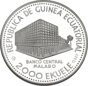 reverse: Guinea-Bissau. 2000 Ekuele 1980