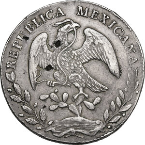 obverse: Mexico. AR 8 reales 1883 San Luis de Potosí