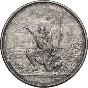 reverse: Switzerland. 5 Francs Shooting Thaler 1874, San Gallo