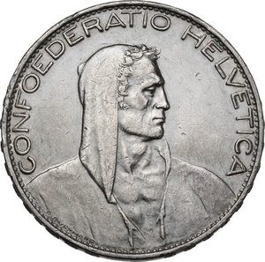 obverse: Switzerland. 5 francs 1926, Bern mint