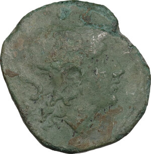 obverse: Etruria, Populonia. AE Sextans, 3rd century BC