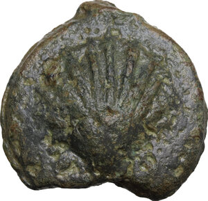 obverse: Dioscuri/Mercury series.. AE Cast Sextans, c. 275-270 BC
