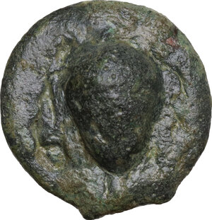 obverse: Dioscuri/Mercury series.. AE Cast Semuncia, c. 275-270 BC