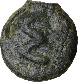 reverse: Dioscuri/Mercury series.. AE Cast Semuncia, c. 275-270 BC