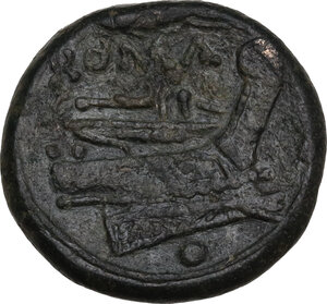 reverse: Corn-ear series.. AE Uncia, c. 214-212 BC, Sicily
