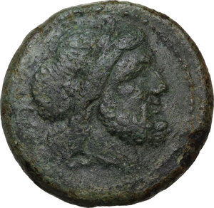 obverse: V series.. AE Semis, 211-210 BC, South East Italy