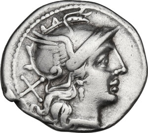 obverse: Trident series.. AR Denarius, c. 206-195 BC
