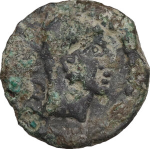 obverse: Malaka. AE Quarter Unit (Quadrans) c. 80-20 BC