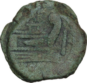 reverse: L. Saufeius.. AE As, 152 BC