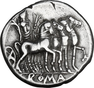 reverse: Q. Caecilius Metellus . AR Denarius, 130 BC