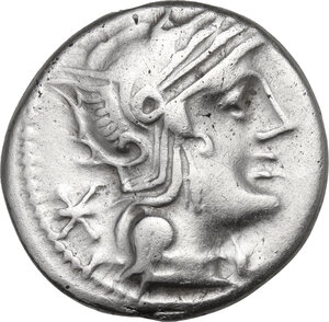 obverse: Q. Philippus.. AR Denarius, 129 BC