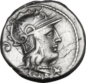 obverse: C. Servilius Vatia.. AR Denarius, 127 BC