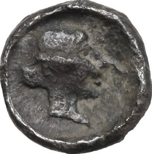 reverse: Southern Apulia, Tarentum. AR Hemilitron, c. 470-450 BC