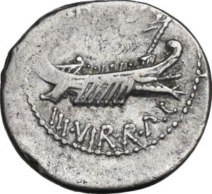 obverse: Mark Antony.. AR Denarius, 32-31 BC