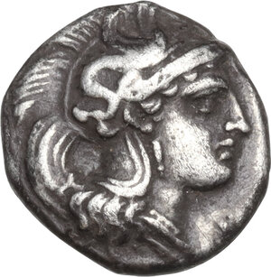 obverse: Southern Apulia, Tarentum.  AR Diobol, c. 380-325 BC