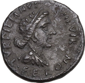 obverse: Augustus (27 BC - 14 AD) .. AR Denarius, P. Petronius Turpilianus, moneyer, Rome mint