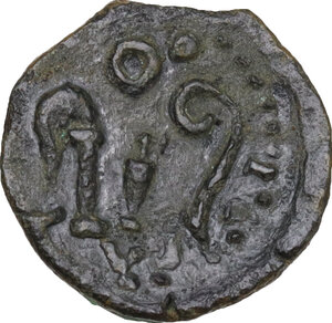 reverse: Augustus (27 BC - 14 AD) .. AE Quadrans, Colonia Patricia mint, Hispania