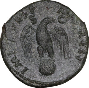 reverse: Augustus (Divus, after 14 AD).. AE As, struck under Tiberius, c. 34-37 AD