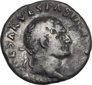 obverse: Vespasian (69 -79)..  AR Denarius, 69-70 AD
