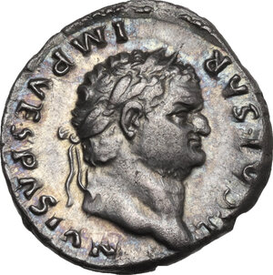 obverse: Titus as Caesar (69-79).. AR Denarius, 75 AD