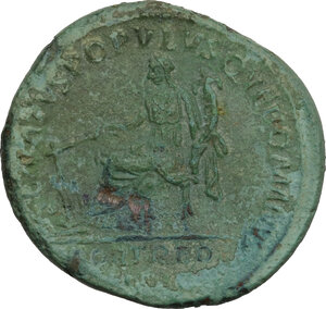 reverse: Trajan (98-117).. AE Dupondius, 114-117