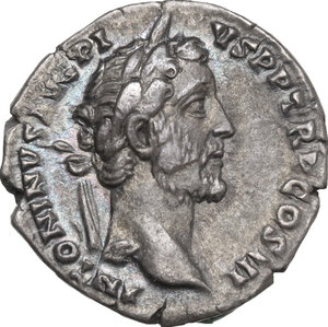 obverse: Antoninus Pius (138-161).. AR Denarius, Rome mint