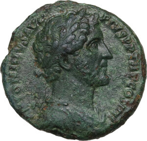obverse: Antoninus Pius (138-161).. AE As, 145-161