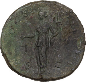 reverse: Antoninus Pius (138-161).. AE Sestertius, 150-151 AD