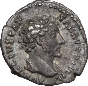 obverse: Marcus Aurelius as Caesar (139-161).. AR Denarius, 154-155