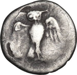 reverse: Northern Lucania, Velia. AR Diobol, c. 300-280 BC
