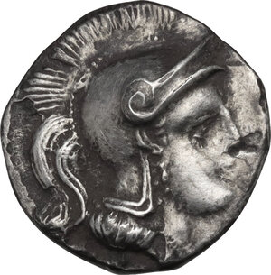 obverse: Southern Lucania, Heraclea. AR Diobol, c. 433-330 BC