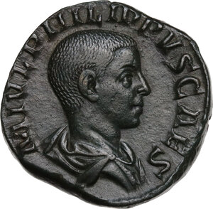 obverse: Philip II (244-249).. AE Sestertius, 244-246