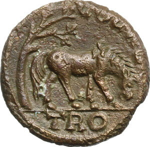 reverse: Pseudo-autonomous issue. time of Gallienus (260-268 AD). AE 21.5 mm. Alexandria Troas mint, Troas