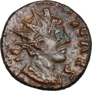 obverse: Tetricus II as Caesar (273-274 AD).. BI Antoninianus. Contemporary imitation(?). Uncertain mint in Gaul