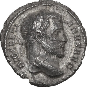 obverse: Diocletian (284-305).. AR Argenteus, Aquileia mint