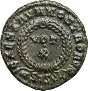reverse: Crispus (Caesar, 317-326).. AE Follis, Siscia mint