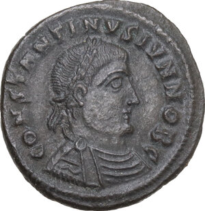 obverse: Constantine II as Caesar (317-337).. AE Follis, Heraclea mint, 324 AD