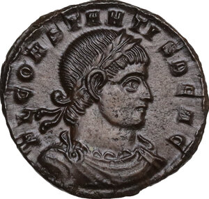 obverse: Constans as Caesar (333-337).. AE Follis, Siscia mint