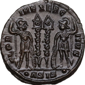 reverse: Constans as Caesar (333-337).. AE Follis, Siscia mint