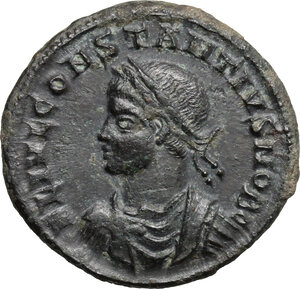 obverse: Constantius II as Caesar (324-337).. AE Follis, Siscia mint