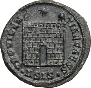 reverse: Constantius II as Caesar (324-337).. AE Follis, Siscia mint