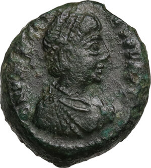 obverse: Valentinian I (364-375).. AE 17 mm., Thessalonica mint