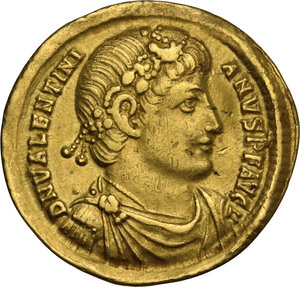 obverse: Valentinian I (364-375).. AV Solidus, Antioch mint, 365 AD
