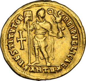 reverse: Valens (364-378).. AV Solidus, Antioch mint, 364 AD