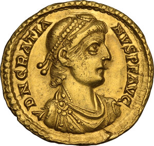 obverse: Gratian (367-383).. AV Solidus, Treveri mint, 375-378 AD