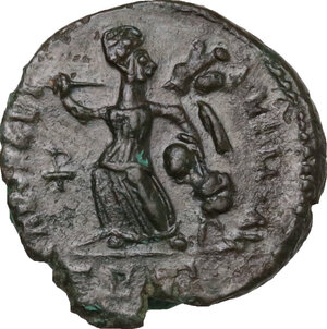 reverse: Theodosius I (379-395).. AE 13.5mm. Constantinople mint