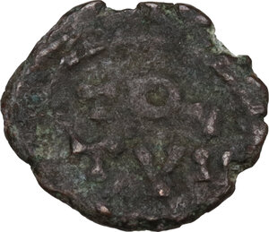 reverse: Temp. Theodosius I, last quarter 4th century BC.. Barbarous AE 9.5 mm