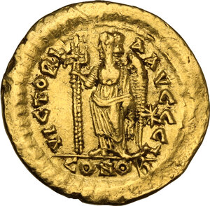 reverse: Marcian (450-457).. AV Solidus, Constantinople mint