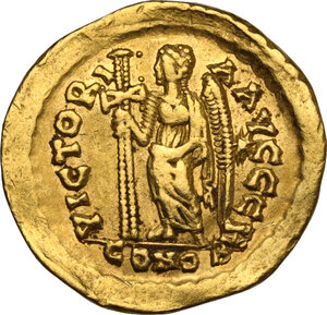 reverse: Leo I (457-474). AV Solidus, Constantinople mint, c. 465-466 AD